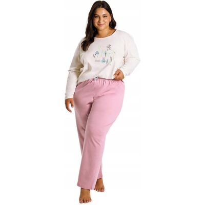 TARO PIŻAMA DAMSKA DŁUGA MONICA 3470 4XL ECRI TARO PIŻAMA DAMSKA DŁUGA MONICA 3470 4XL ECRI