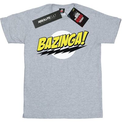 The Big Bang Theory Koszulka Damska / Damska Bazinga Boyfriend (S (52-55 Cm) / Jasnoszary) The Big Bang Theory Koszulka Damska / Damska Bazinga Boyfriend (S (52-55 Cm) / Jasnoszary)