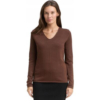 Inny producent TOM TAILOR BRĄZOWY SWETER Z DEKOLTEM V I DŁUGIM RĘKAWEM XL 17BA Inny producent TOM TAILOR BRĄZOWY SWETER Z DEKOLTEM V I DŁUGIM RĘKAWEM XL 17BA