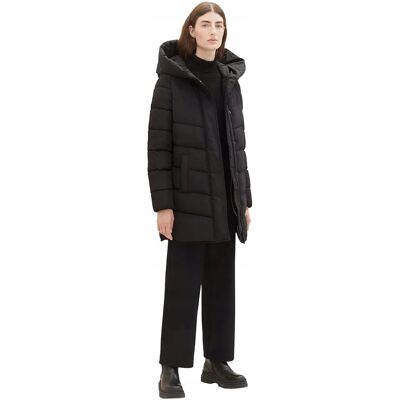 TOM TAILOR CZARNA PIKOWANA KURTKA Z KAPTUREM XXL 6BA TOM TAILOR CZARNA PIKOWANA KURTKA Z KAPTUREM XXL 6BA