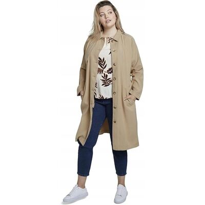 Inny producent TOM TAILOR PŁASZCZ DO KOLAN PLUS SIZE BEŻOWY KLASYCZNY Z PASKIEM 48 7AA Inny producent TOM TAILOR PŁASZCZ DO KOLAN PLUS SIZE BEŻOWY KLASYCZNY Z PASKIEM 48 7AA