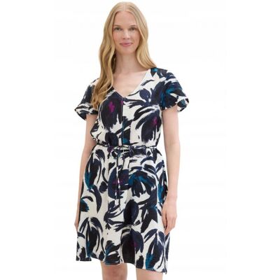 Inny producent TOM TAILOR SUKIENKA MINI W KWIATY Z WIĄZANIEM W TALII 42 7AA Inny producent TOM TAILOR SUKIENKA MINI W KWIATY Z WIĄZANIEM W TALII 42 7AA