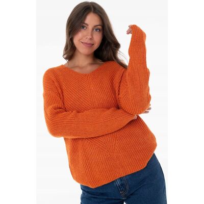 Inny producent TOM TAILOR SWETER DAMSKI Z DEKOLTEM SZPIC RUSTYKALNY POMARAŃCZOWY XS 7AA Inny producent TOM TAILOR SWETER DAMSKI Z DEKOLTEM SZPIC RUSTYKALNY POMARAŃCZOWY XS 7AA