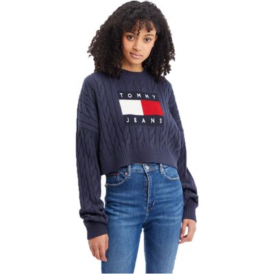 Tommy Hilfiger Damski Sweter Tjw Bxy Center Flag Sweater Navy Dw0Dw14261 C87 M Tommy Hilfiger Damski Sweter Tjw Bxy Center Flag Sweater Navy Dw0Dw14261 C87 M