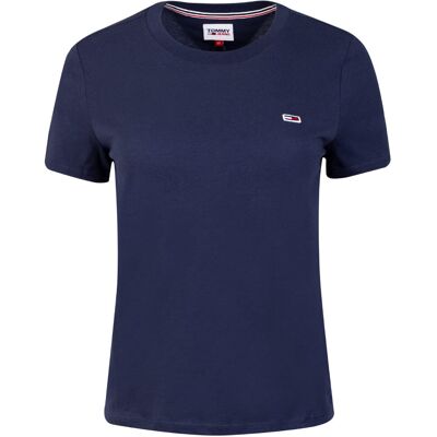 Tommy Hilfiger KOSZULKA DAMSKA T-SHIRT TJW REGULAR JERSEY C NECK NAVY DW0DW09198 C87 - Rozmiar: XS Tommy Hilfiger KOSZULKA DAMSKA T-SHIRT TJW REGULAR JERSEY C NECK NAVY DW0DW09198 C87 - Rozmiar: XS