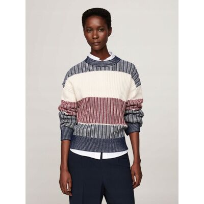 Inny producent TOMMY HILFIGER SWETER DAMSKI PASKI WEŁNA GŁADKI M XTA Inny producent TOMMY HILFIGER SWETER DAMSKI PASKI WEŁNA GŁADKI M XTA