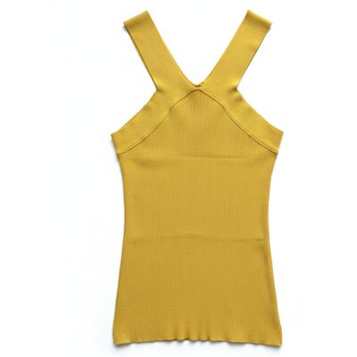Top damski Liu Jo Maglia Chiusa dopasowana żółta-S Top damski Liu Jo Maglia Chiusa dopasowana żółta-S
