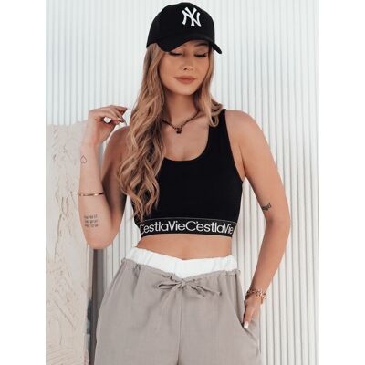 Top damski SUNSEL czarny Dstreet RY2415 Top damski SUNSEL czarny Dstreet RY2415