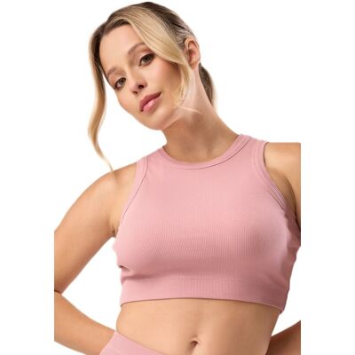 BABELL Top damski z prążkowanej dzianiny kod 3002 antyczny róż XL BABELL Top damski z prążkowanej dzianiny kod 3002 antyczny róż XL