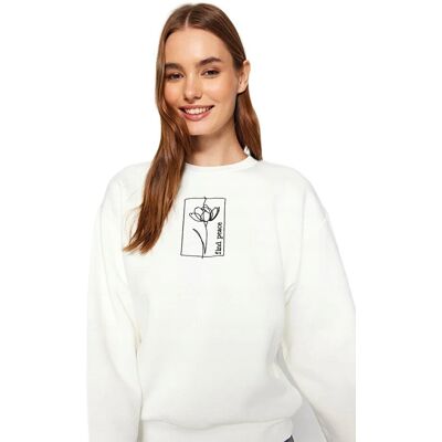 Inny producent TRENDYOL BIAŁA BLUZA DAMSKA Z NADRUKIEM KWIATOWYM Z DŁUGIM RĘKAWEM S 5EA* Inny producent TRENDYOL BIAŁA BLUZA DAMSKA Z NADRUKIEM KWIATOWYM Z DŁUGIM RĘKAWEM S 5EA*