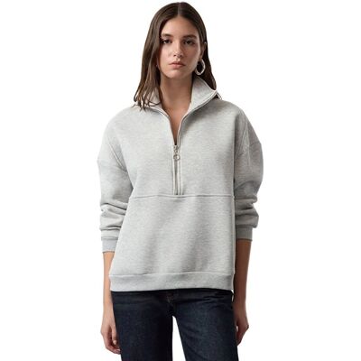 Inny producent TRENDYOL BLUZA DAMSKA SZARA Z ZAMKIEM I STÓJKĄ M 5EA* Inny producent TRENDYOL BLUZA DAMSKA SZARA Z ZAMKIEM I STÓJKĄ M 5EA*