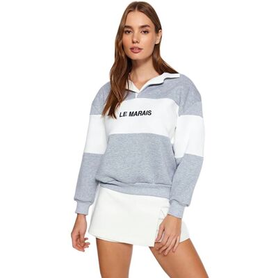 Inny producent TRENDYOL BLUZA DAMSKA Z KOŁNIERZYKIEM W PASKI Z HAFTEM M 5EA* Inny producent TRENDYOL BLUZA DAMSKA Z KOŁNIERZYKIEM W PASKI Z HAFTEM M 5EA*