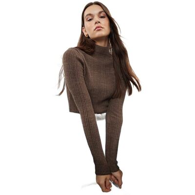 Inny producent TRENDYOL BRĄZOWY DOPASOWANY SWETER Z GOLFEM I PRĄŻKOWANIEM M 5EA* Inny producent TRENDYOL BRĄZOWY DOPASOWANY SWETER Z GOLFEM I PRĄŻKOWANIEM M 5EA*