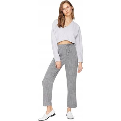Inny producent TRENDYOL CASUAL SZARE SPODNIE DAMSKIE Z WZOREM NA CO DZIEŃ 34 7CA Inny producent TRENDYOL CASUAL SZARE SPODNIE DAMSKIE Z WZOREM NA CO DZIEŃ 34 7CA