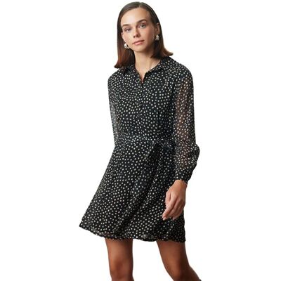Inny producent TRENDYOL CZARNA SUKIENKA MINI W KROPKI Z KOŁNIERZYKIEM I PASKIEM 36 5EA* Inny producent TRENDYOL CZARNA SUKIENKA MINI W KROPKI Z KOŁNIERZYKIEM I PASKIEM 36 5EA*