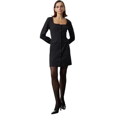 Inny producent TRENDYOL CZARNA SUKIENKA MINI Z GUZIKAMI I KWADRATOWYM DEKOLTEM 36 5EA* Inny producent TRENDYOL CZARNA SUKIENKA MINI Z GUZIKAMI I KWADRATOWYM DEKOLTEM 36 5EA*