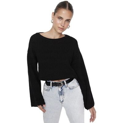 Inny producent TRENDYOL CZARNY KRÓTKI SWETER DAMSKI Z RĘKAWEM DŁUGIM M 5EA* Inny producent TRENDYOL CZARNY KRÓTKI SWETER DAMSKI Z RĘKAWEM DŁUGIM M 5EA*