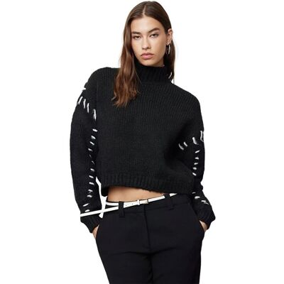 Inny producent TRENDYOL CZARNY KRÓTKI SWETER Z GOLFEM I BIAŁYMI WSTAWKAMI L 5EA* Inny producent TRENDYOL CZARNY KRÓTKI SWETER Z GOLFEM I BIAŁYMI WSTAWKAMI L 5EA*