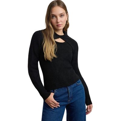 Inny producent TRENDYOL CZARNY SWETER DAMSKI Z DEKOLTEM Z WYCIĘCIEM DOPASOWANY S 5EA* Inny producent TRENDYOL CZARNY SWETER DAMSKI Z DEKOLTEM Z WYCIĘCIEM DOPASOWANY S 5EA*