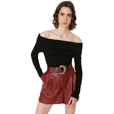 Inny producent TRENDYOL CZARNY SWETER DAMSKI Z DŁUGIM RĘKAWEM I DEKOLTEM HISZPANKA M 5EA* Inny producent TRENDYOL CZARNY SWETER DAMSKI Z DŁUGIM RĘKAWEM I DEKOLTEM HISZPANKA M 5EA*
