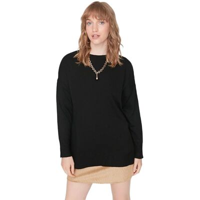 Inny producent TRENDYOL CZARNY SWETER DAMSKI Z DŁUGIM RĘKAWEM I OKRĄGŁYM DEKOLTEM L 5EA* Inny producent TRENDYOL CZARNY SWETER DAMSKI Z DŁUGIM RĘKAWEM I OKRĄGŁYM DEKOLTEM L 5EA*