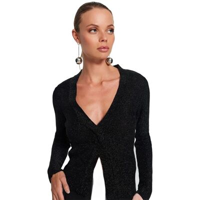 Inny producent TRENDYOL CZARNY SWETER DAMSKI Z DŁUGIM RĘKAWEM Z BŁYSZCZĄCĄ NITKĄ S 5EA* Inny producent TRENDYOL CZARNY SWETER DAMSKI Z DŁUGIM RĘKAWEM Z BŁYSZCZĄCĄ NITKĄ S 5EA*