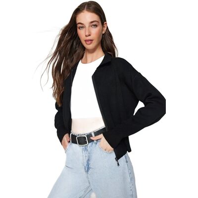 Inny producent TRENDYOL CZARNY SWETER ROZPINANY Z ZAMKIEM Z DŁUGIM RĘKAWEM M 5EA* Inny producent TRENDYOL CZARNY SWETER ROZPINANY Z ZAMKIEM Z DŁUGIM RĘKAWEM M 5EA*