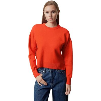 Inny producent TRENDYOL DAMSKI SWETER Z DŁUGIM RĘKAWEM W KOLORZE POMARAŃCZOWYM S 5EA* Inny producent TRENDYOL DAMSKI SWETER Z DŁUGIM RĘKAWEM W KOLORZE POMARAŃCZOWYM S 5EA*