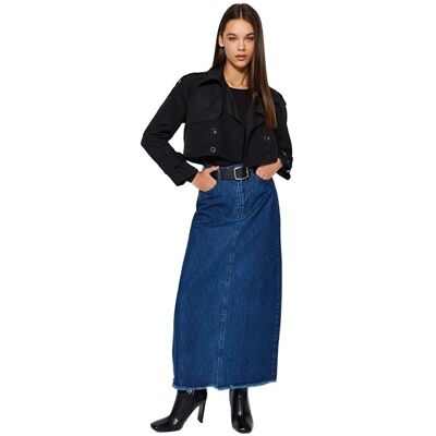 Inny producent TRENDYOL DŁUGA JEANSOWA SPÓDNICA Z SUROWYM DOŁEM 40 5EA* Inny producent TRENDYOL DŁUGA JEANSOWA SPÓDNICA Z SUROWYM DOŁEM 40 5EA*
