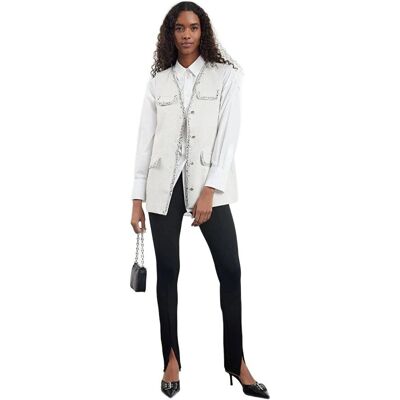 Inny producent TRENDYOL ELEGANCKA KAMIZELKA DAMSKA BIAŁA Z DETALEM NA KIESZENIACH 38 5EA* Inny producent TRENDYOL ELEGANCKA KAMIZELKA DAMSKA BIAŁA Z DETALEM NA KIESZENIACH 38 5EA*
