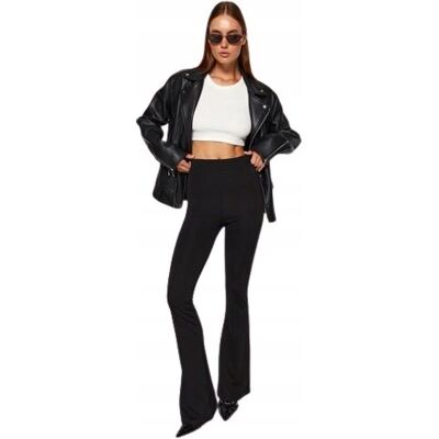 Inny producent TRENDYOL ELEGANCKIE SPODNIE CIĄŻOWE CZARNE PROSTE WYSOKI STAN 40 J5A Inny producent TRENDYOL ELEGANCKIE SPODNIE CIĄŻOWE CZARNE PROSTE WYSOKI STAN 40 J5A