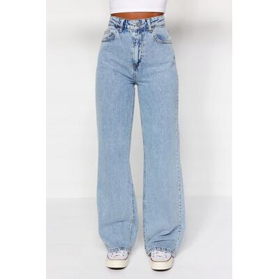 Inny producent TRENDYOL JEANSY DAMSKIE PROSTE WYSOKI STAN JASNY DENIM 36 5CA Inny producent TRENDYOL JEANSY DAMSKIE PROSTE WYSOKI STAN JASNY DENIM 36 5CA