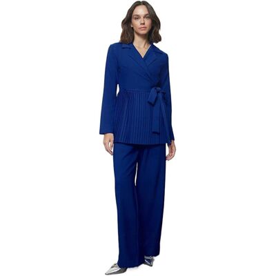 Inny producent TRENDYOL KOMPLET DAMSKI GRANATOWY MARYNARKA Z PLISOWANIEM SPODNIE 38 5EA* Inny producent TRENDYOL KOMPLET DAMSKI GRANATOWY MARYNARKA Z PLISOWANIEM SPODNIE 38 5EA*