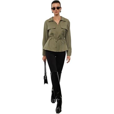 Inny producent TRENDYOL KOSZULA DAMSKA KHAKI Z WIĄZANIEM W TALII DŁUGI RĘKAW 38 5EA* Inny producent TRENDYOL KOSZULA DAMSKA KHAKI Z WIĄZANIEM W TALII DŁUGI RĘKAW 38 5EA*