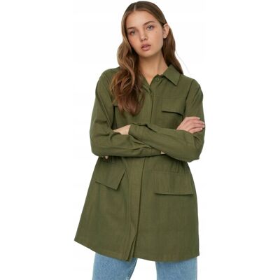 Inny producent TRENDYOL KURTKA PARKA KHAKI Z KIESZENIAMI DŁUGI RĘKAW 36 6FA Inny producent TRENDYOL KURTKA PARKA KHAKI Z KIESZENIAMI DŁUGI RĘKAW 36 6FA