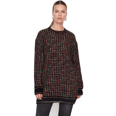 Inny producent TRENDYOL LUŹNY SWETER DAMSKI W KOLOROWĄ KRATĘ Z OKRĄGŁYM DEKOLTEM S 5EA* Inny producent TRENDYOL LUŹNY SWETER DAMSKI W KOLOROWĄ KRATĘ Z OKRĄGŁYM DEKOLTEM S 5EA*
