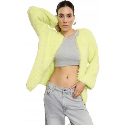 Inny producent TRENDYOL LUŹNY ZIELONY SWETER KARDIGAN Z MESZKIEM 36 5EA Inny producent TRENDYOL LUŹNY ZIELONY SWETER KARDIGAN Z MESZKIEM 36 5EA