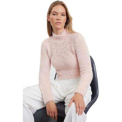 Inny producent TRENDYOL RÓŻOWY SWETER DAMSKI Z MARSZCZENIAMI I CEKINAMI M 5EA* Inny producent TRENDYOL RÓŻOWY SWETER DAMSKI Z MARSZCZENIAMI I CEKINAMI M 5EA*
