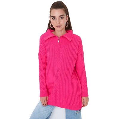 Inny producent TRENDYOL RÓŻOWY SWETER DAMSKI Z WARKOCZOWYM WZOREM I ZAMKIEM M 5EA* Inny producent TRENDYOL RÓŻOWY SWETER DAMSKI Z WARKOCZOWYM WZOREM I ZAMKIEM M 5EA*