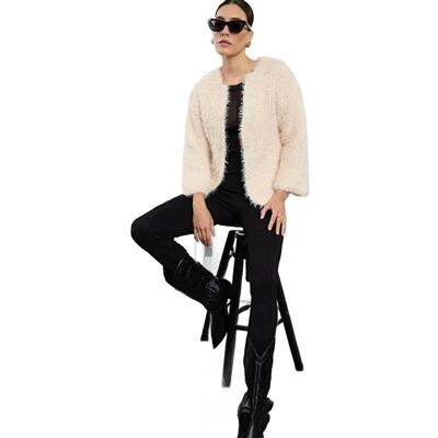 Inny producent TRENDYOL SWETER DAMSKI BEŻOWY WŁOCHATY LUŹNY BEZ ZAPIĘCIA S 5EA* Inny producent TRENDYOL SWETER DAMSKI BEŻOWY WŁOCHATY LUŹNY BEZ ZAPIĘCIA S 5EA*