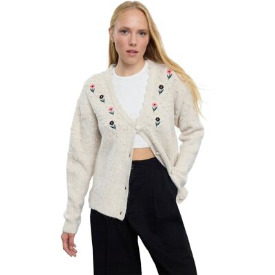 Inny producent TRENDYOL SWETER DAMSKI KARDIGAN Z HAFTEM I KULKAMI BEŻOWY M 5EA* Inny producent TRENDYOL SWETER DAMSKI KARDIGAN Z HAFTEM I KULKAMI BEŻOWY M 5EA*