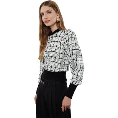Inny producent TRENDYOL SWETER DAMSKI KRÓTKI W KRATĘ Z MARSZCZENIAMI M 5EA* Inny producent TRENDYOL SWETER DAMSKI KRÓTKI W KRATĘ Z MARSZCZENIAMI M 5EA*