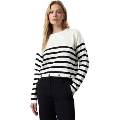 Inny producent TRENDYOL SWETER DAMSKI KRÓTKI W PASKI Z GUZIKAMI NA DOLE S 5EA* Inny producent TRENDYOL SWETER DAMSKI KRÓTKI W PASKI Z GUZIKAMI NA DOLE S 5EA*