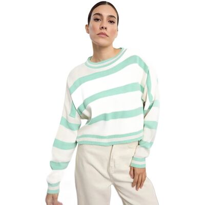 Inny producent TRENDYOL SWETER DAMSKI KRÓTKI W PASKI Z OKRĄGŁYM DEKOLTEM S 5EA* Inny producent TRENDYOL SWETER DAMSKI KRÓTKI W PASKI Z OKRĄGŁYM DEKOLTEM S 5EA*