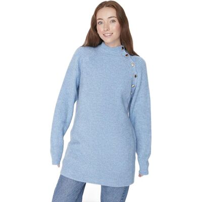 Inny producent TRENDYOL SWETER DAMSKI NIEBIESKI DŁUGI Z GUZIKAMI PRZY DEKOLCIE M 5EA* Inny producent TRENDYOL SWETER DAMSKI NIEBIESKI DŁUGI Z GUZIKAMI PRZY DEKOLCIE M 5EA*
