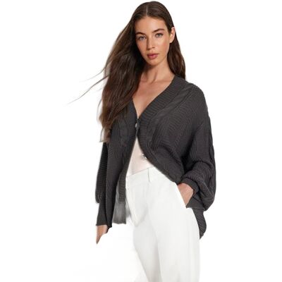 Inny producent TRENDYOL SWETER DAMSKI OVERSIZE Z WARKOCZOWYM WZOREM GŁĘBOKI DEKOLT S 5EA* Inny producent TRENDYOL SWETER DAMSKI OVERSIZE Z WARKOCZOWYM WZOREM GŁĘBOKI DEKOLT S 5EA*