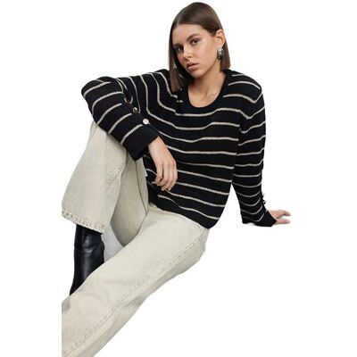 Inny producent TRENDYOL SWETER DAMSKI PRĄŻKOWANY Z ODKRYTYMI RAMIONAMI DWUKOLOROWY L 5EA* Inny producent TRENDYOL SWETER DAMSKI PRĄŻKOWANY Z ODKRYTYMI RAMIONAMI DWUKOLOROWY L 5EA*