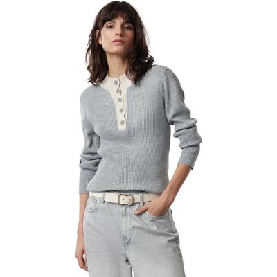 Inny producent TRENDYOL SWETER DAMSKI SZARY PRĄŻKOWANY Z GUZIKAMI PRZY DEKOLCIE M 5EA* Inny producent TRENDYOL SWETER DAMSKI SZARY PRĄŻKOWANY Z GUZIKAMI PRZY DEKOLCIE M 5EA*