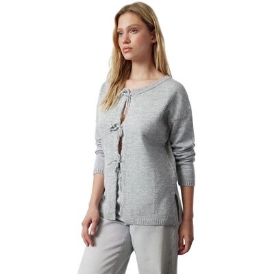Inny producent TRENDYOL SWETER DAMSKI SZARY WIĄZANY NA PRZODZIE Z DŁUGIM RĘKAWEM M 5EA* Inny producent TRENDYOL SWETER DAMSKI SZARY WIĄZANY NA PRZODZIE Z DŁUGIM RĘKAWEM M 5EA*