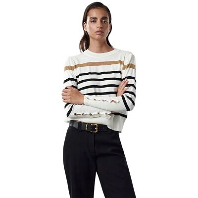 Inny producent TRENDYOL SWETER DAMSKI W PASKI Z GUZIKAMI NA RĘKAWACH DO BIODER S 5EA* Inny producent TRENDYOL SWETER DAMSKI W PASKI Z GUZIKAMI NA RĘKAWACH DO BIODER S 5EA*